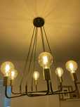 Lampa czarno zlota z leroy merlin
