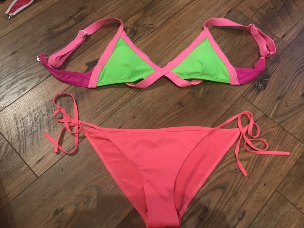 Neonowe bikini wzór agent provocateur