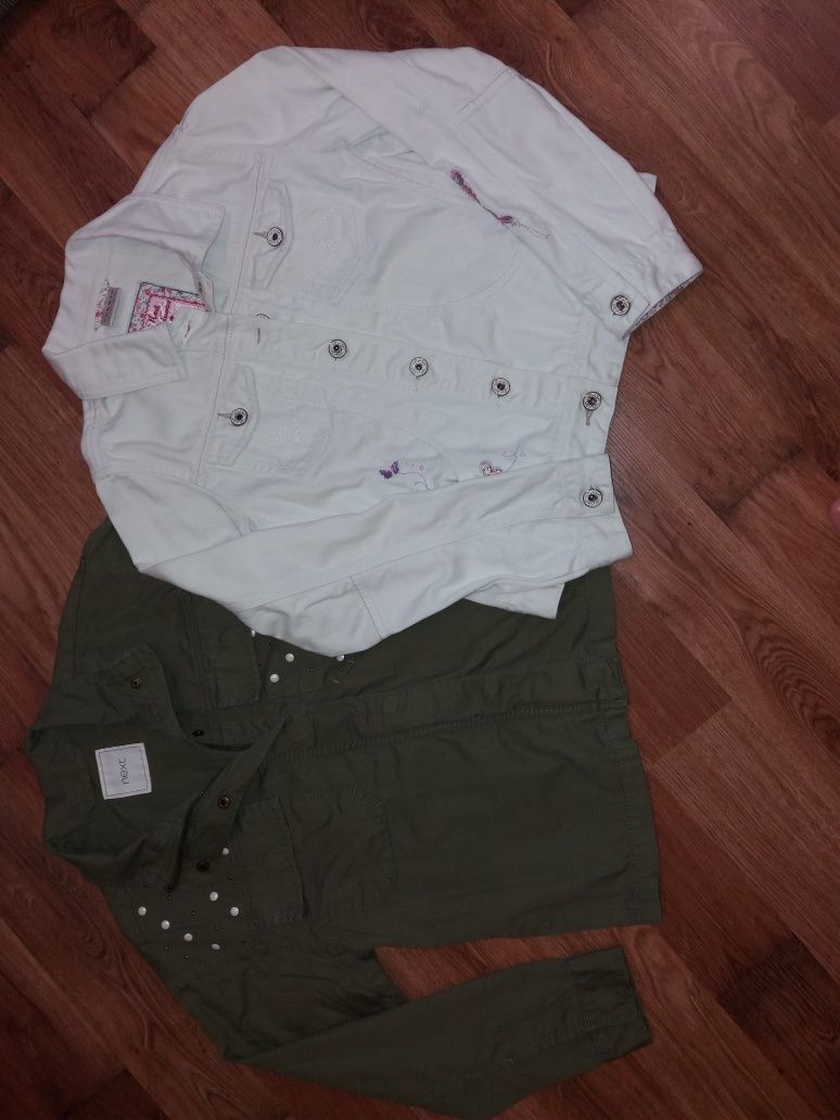 Джинсовый пиджак, летняя куртка, бомбер Next, H&M, Zara, р.140-146-152