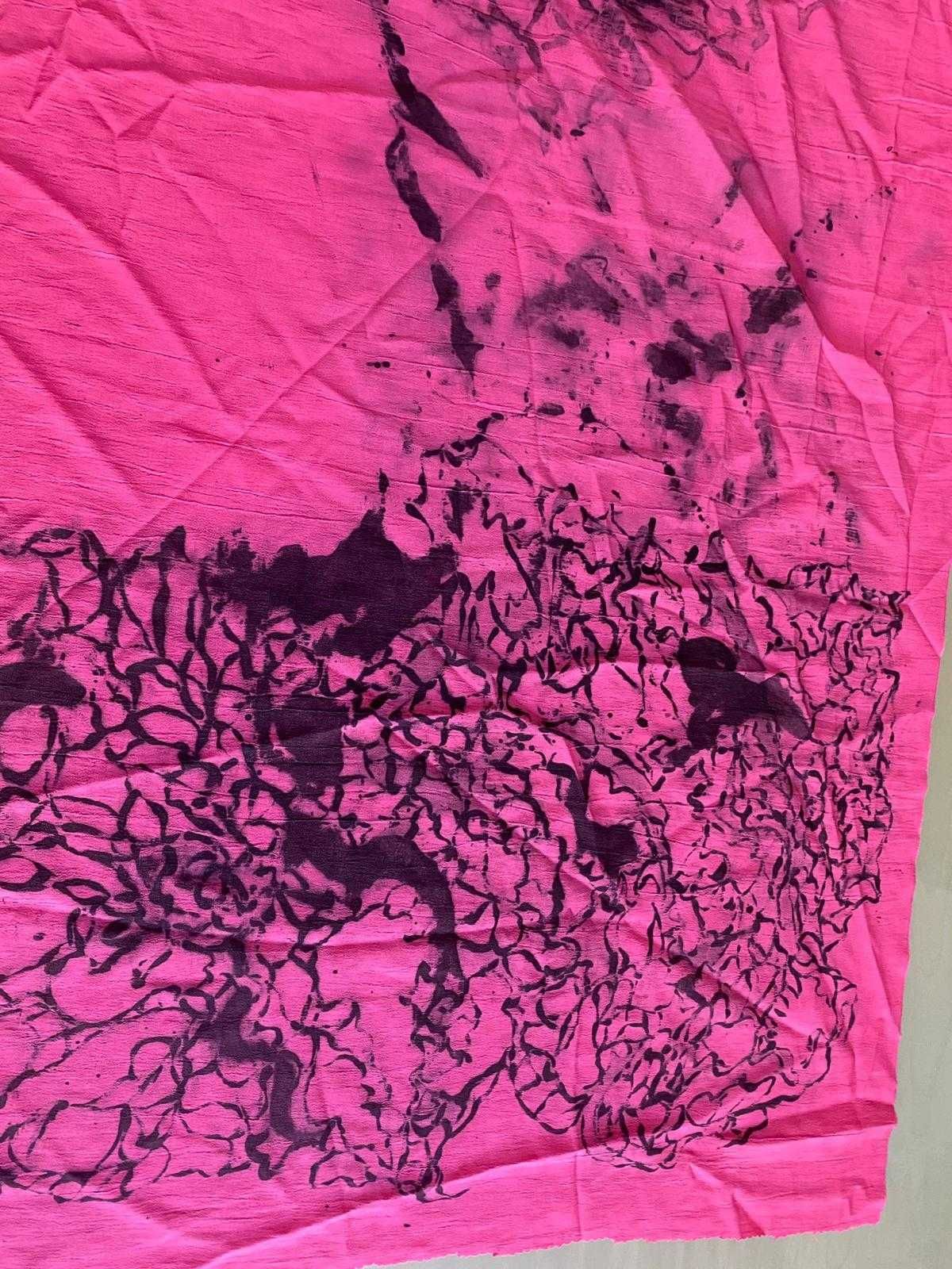 Conjunto de tecidos pintados á mão