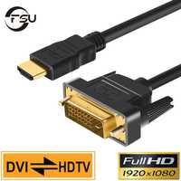 HDMI to DVI кабель 2м. FullHD