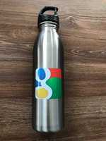 Bidon stalowy butelka sportowa sygnowana z USA logo Google na prezent