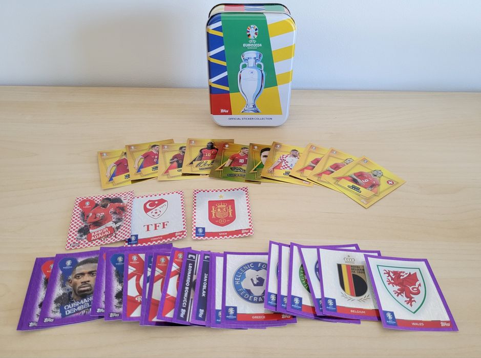 Stickers Topps Euro 2024 - Paralelos e raros