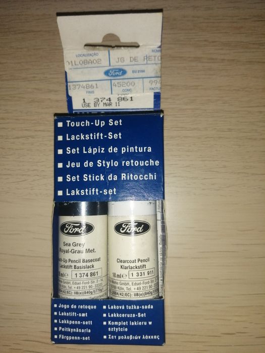 Jogo de retoque de pintura Auto Cinza escuro