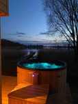 Wynajmę domki drewniane przy jeziorze w Wlkp. #sauna #balia