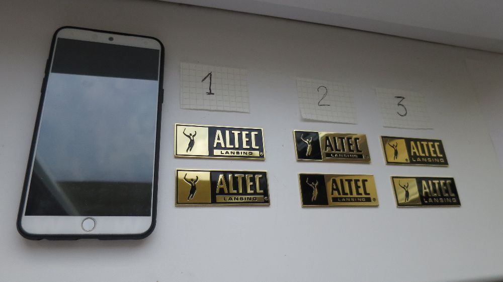Продам шильдики ALTEC  3 вида