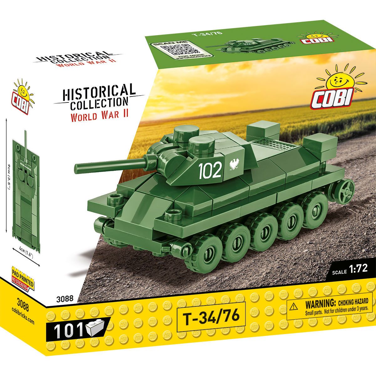 Hc Wwii /3088/ T-34/76 101 Kl.