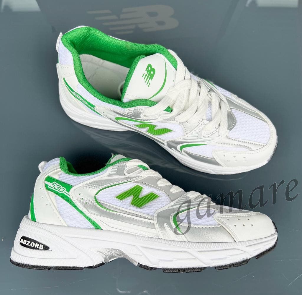 New Balance 530 męskie białe sneakersy biało zielone buty NB
