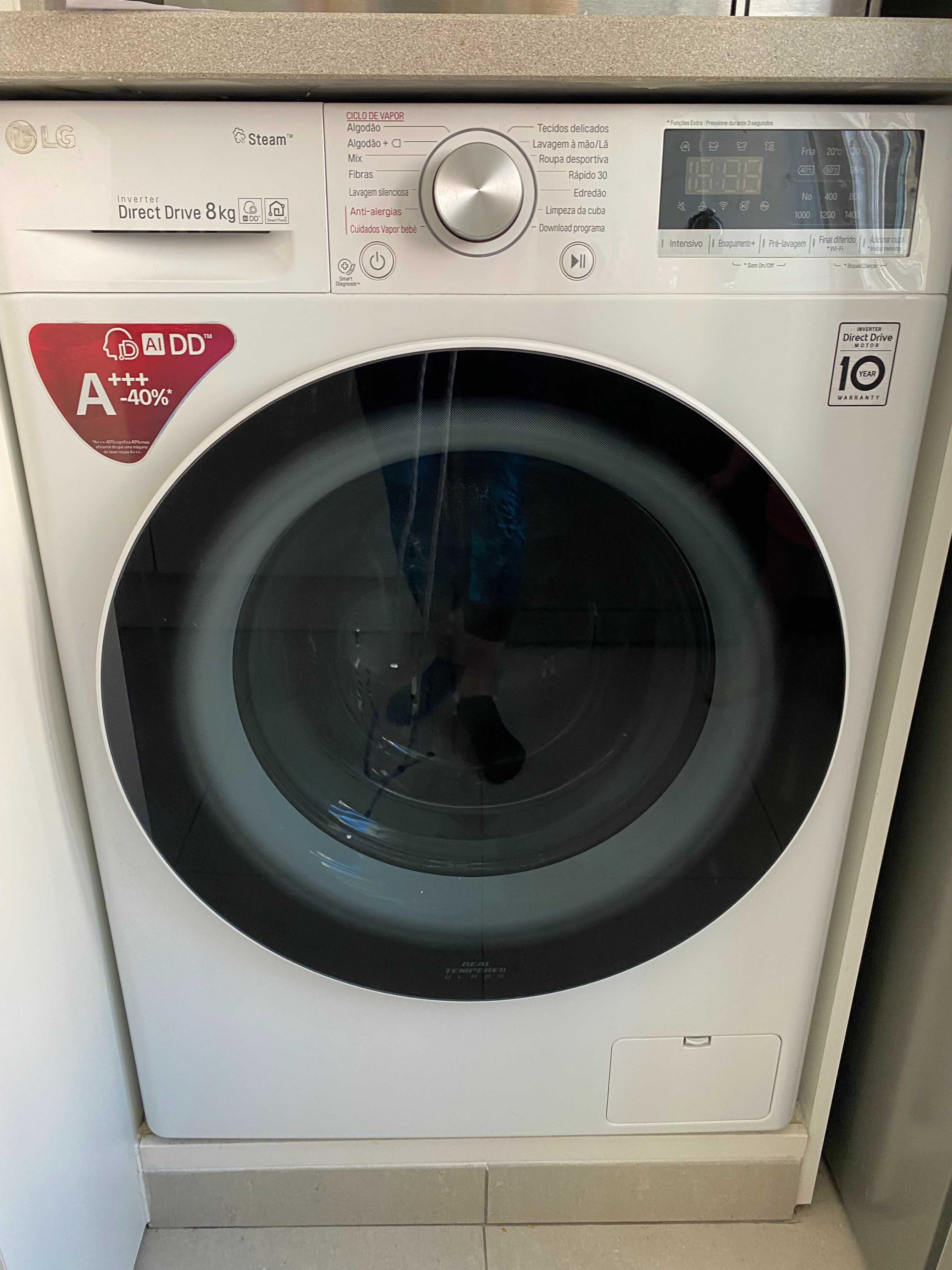 2 em 1: Máquina lavar roupa  + OFERTA maquina secar 8KG A+++