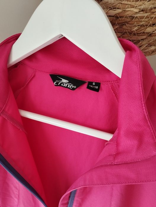 Cienka kurtka do biegania, jesienna, wiosenna, letnia, kieszonka, różo