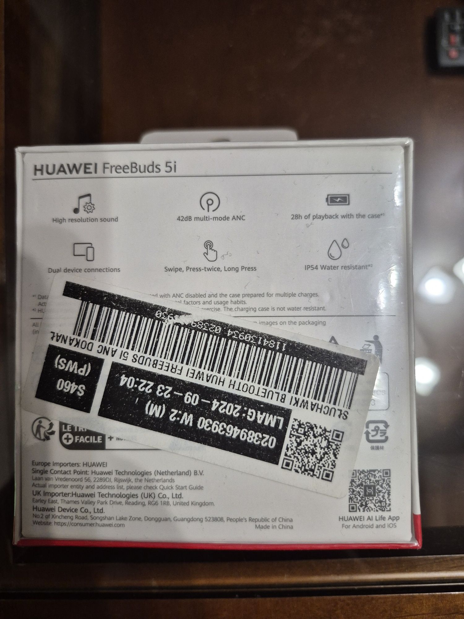 Nowe słuchawki HUAWEI FreeBuds 5i - Czarne