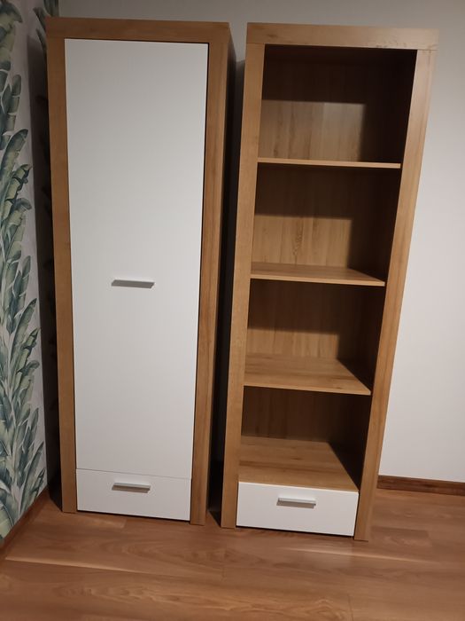 Meble młodzieżowe 2 szfki + komoda Black Red White