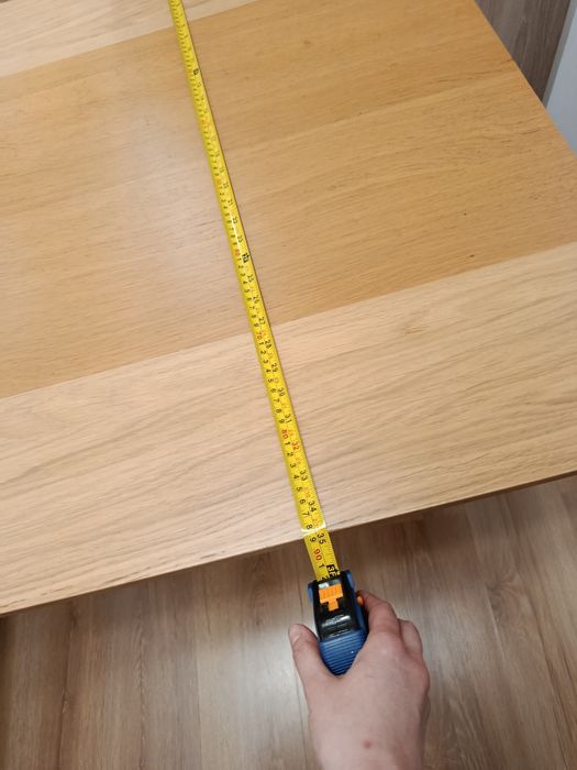 IKEA Stół Drewniany Naturalny Rozkładany 90x50 cm