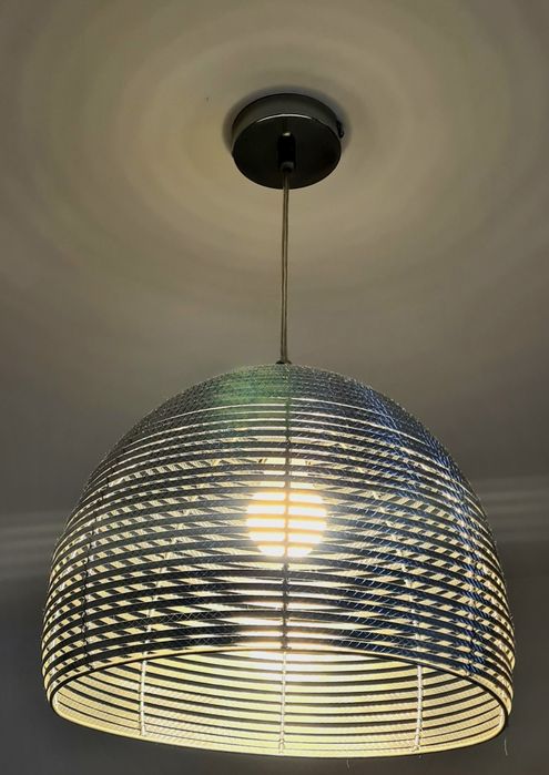 Lampa wisząca drewniana