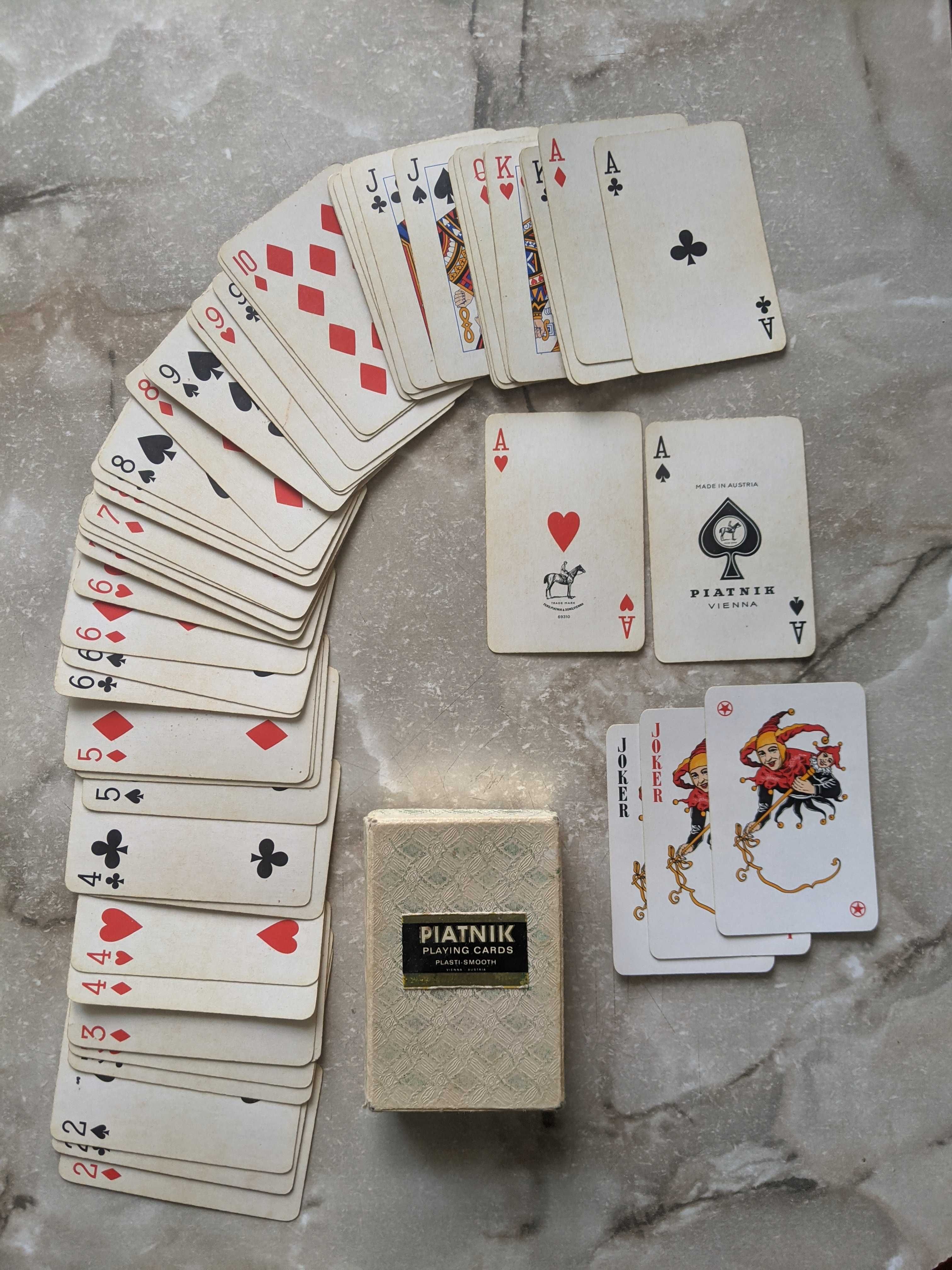 Вінтажні гральні карти Piatnik playing cards plasti smooth