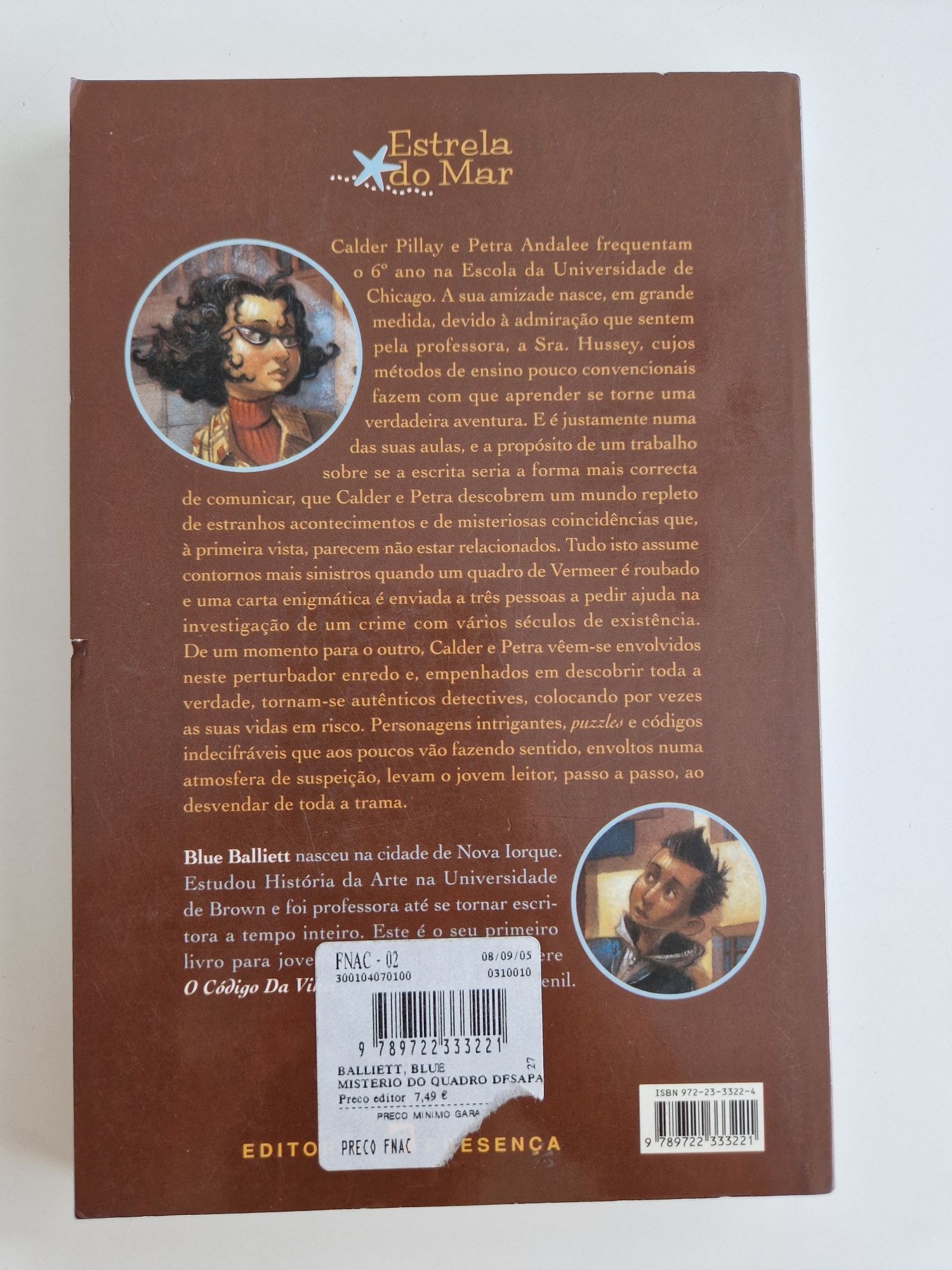 Livro "O Mistério do Quadro Desaparecido" - Blue Balliett