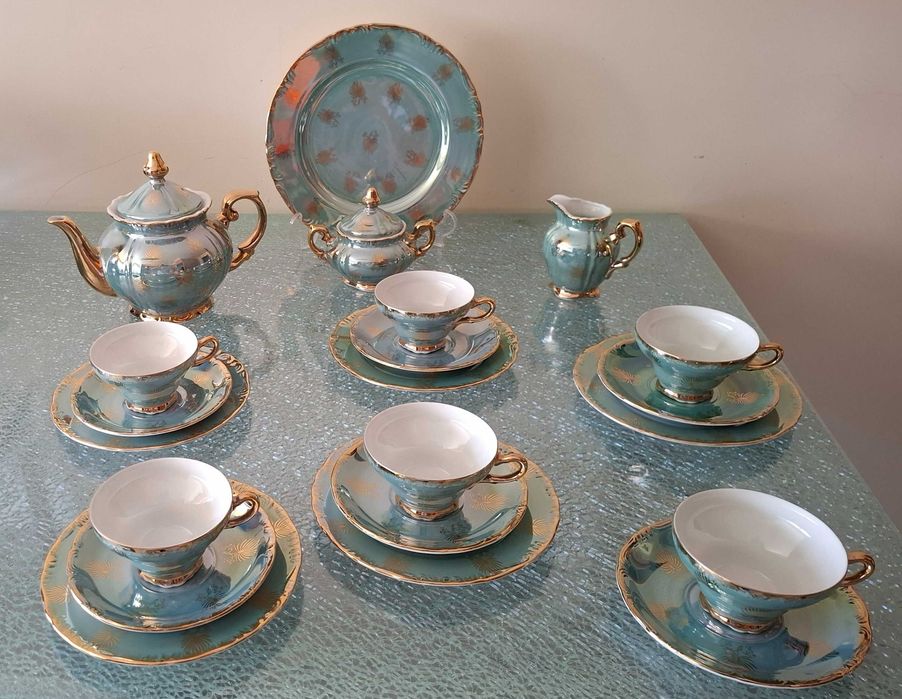 Conjunto de Chá Retro Anos '80