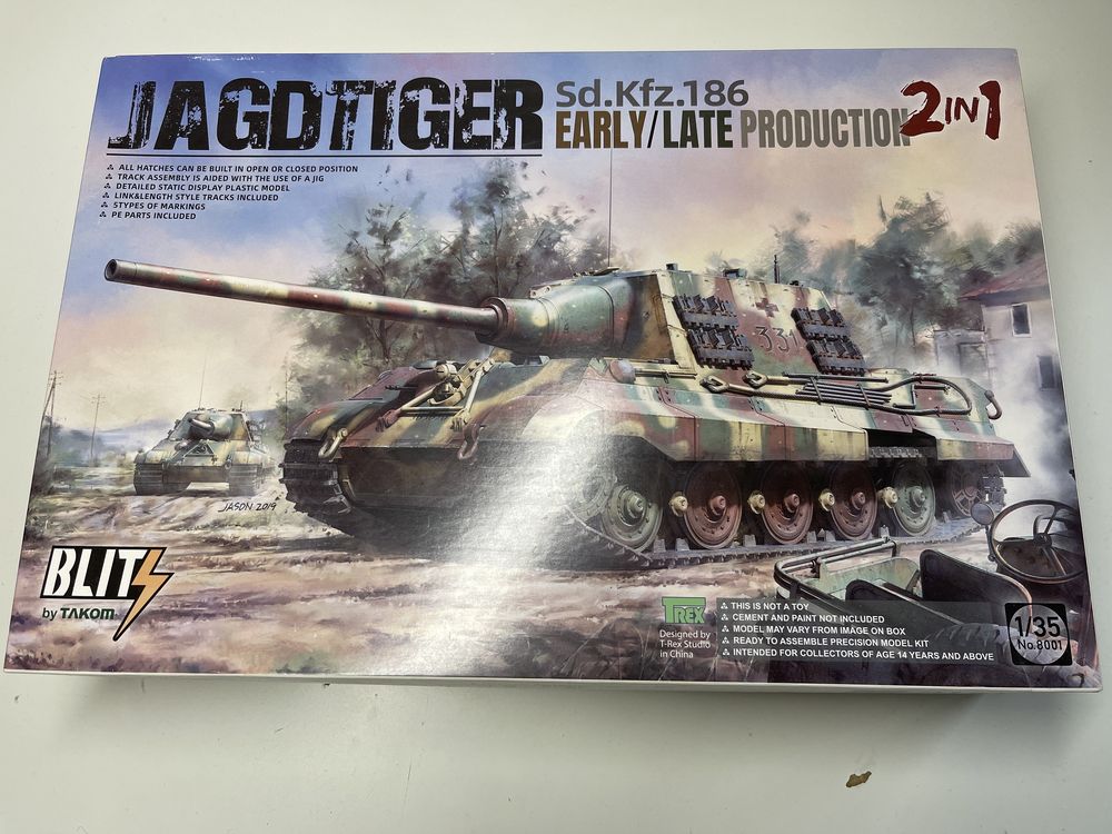 Jagdtiger Porsche Takom 1/35 model