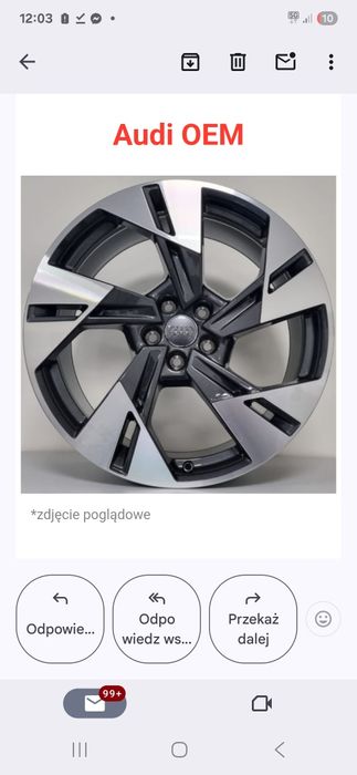 Felgi audi a6 a7 a8 etron oryginal q7 q8 5x112 et33