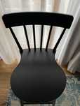 Stołek barowy z oparciem  Ikea, czarny, 74 cm