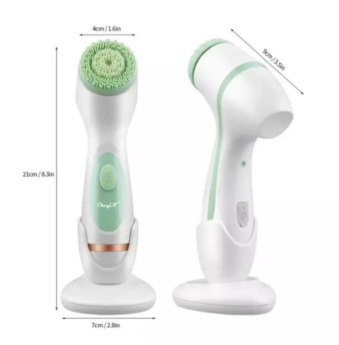 Електрична щітка для обличчя CkeyiN 3 в 1. Щітка для вмивання, масажу