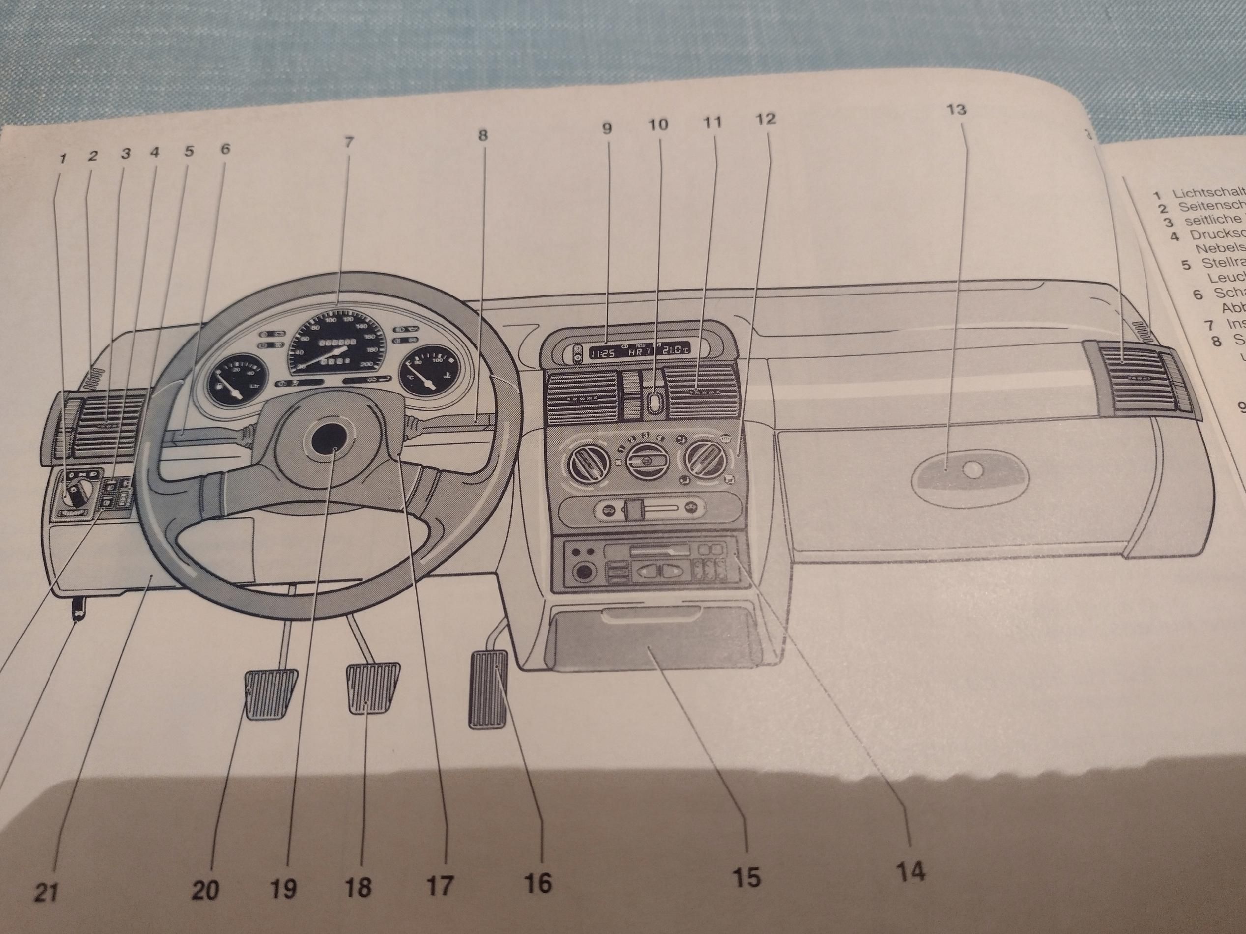 Opel Corsa B Instrukcja Obsługi Książka 1994