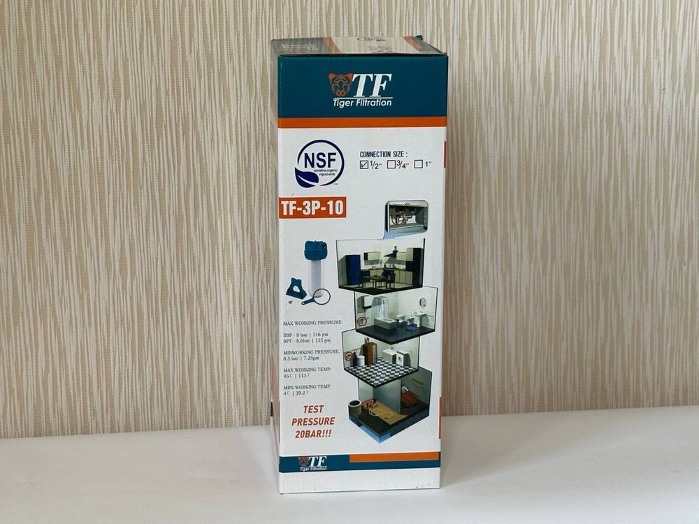 Фильтр-колба Tiger filtration TF-3P-10” с картриджем в комплекте