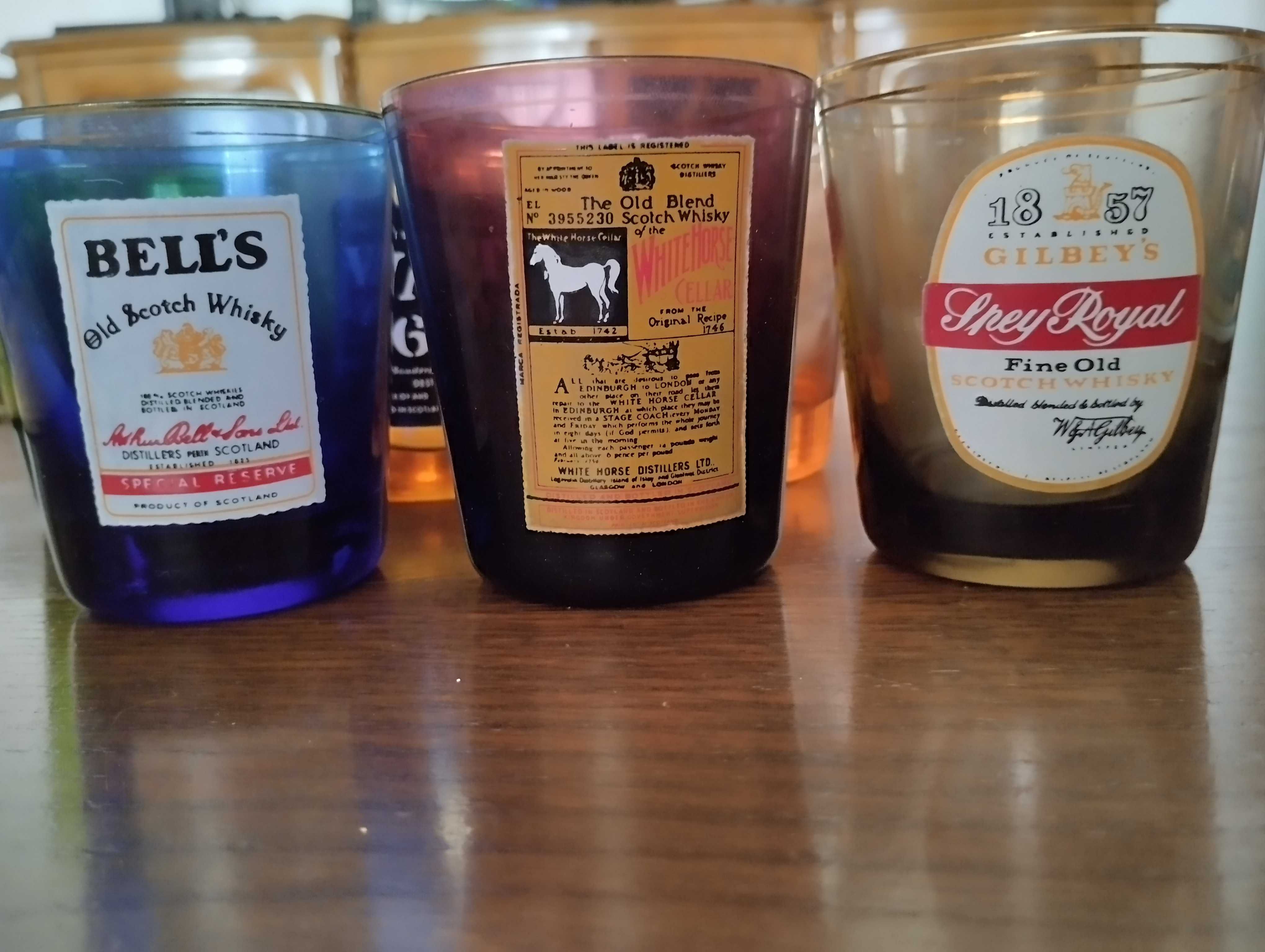 6 copos whisky vintage