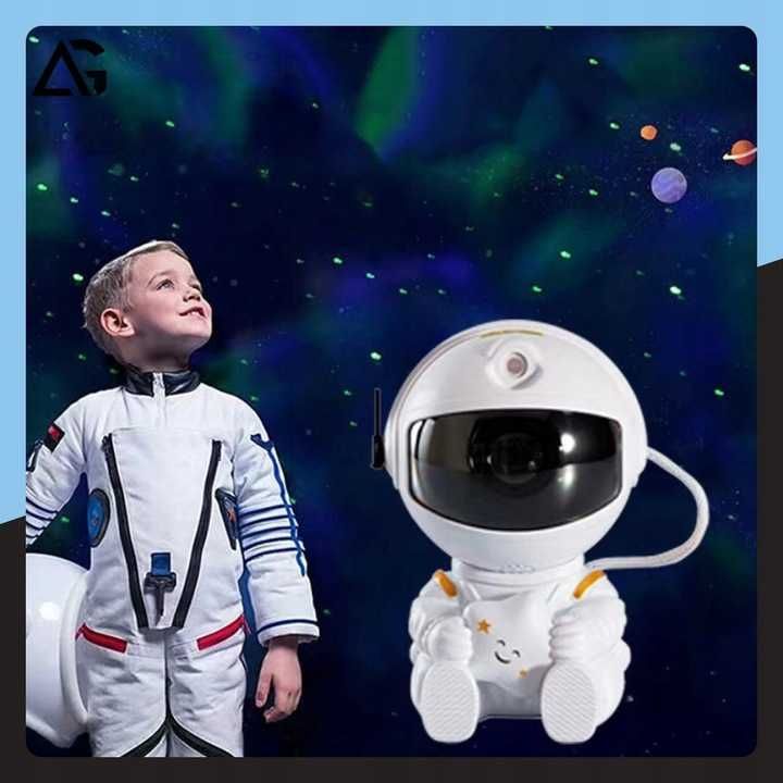 Projektor gwiazd astronauta lampka nocna rzutnik kosmosu dla dziecka