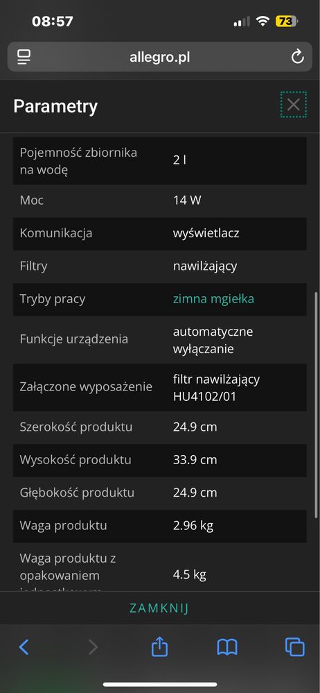 Nawilżacz powietrza