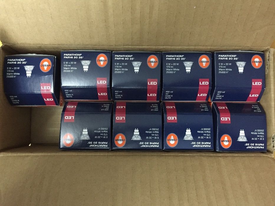 Conjunto de 9 Spots / Downlights de Encastrar em Niquel / Led