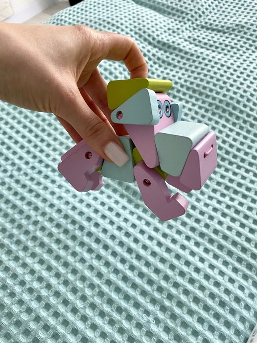 Іграшка  деревʼяна собака акробат Cubika