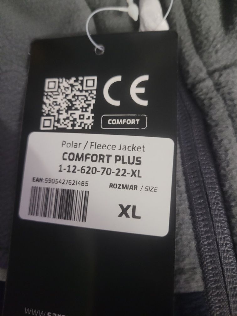 Bluza gruba  polarowa męska comfort
