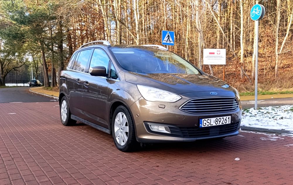 Ford Grand C max 2.0 TDCi 150 km Automat 2015 Lift Titanium LED Navi