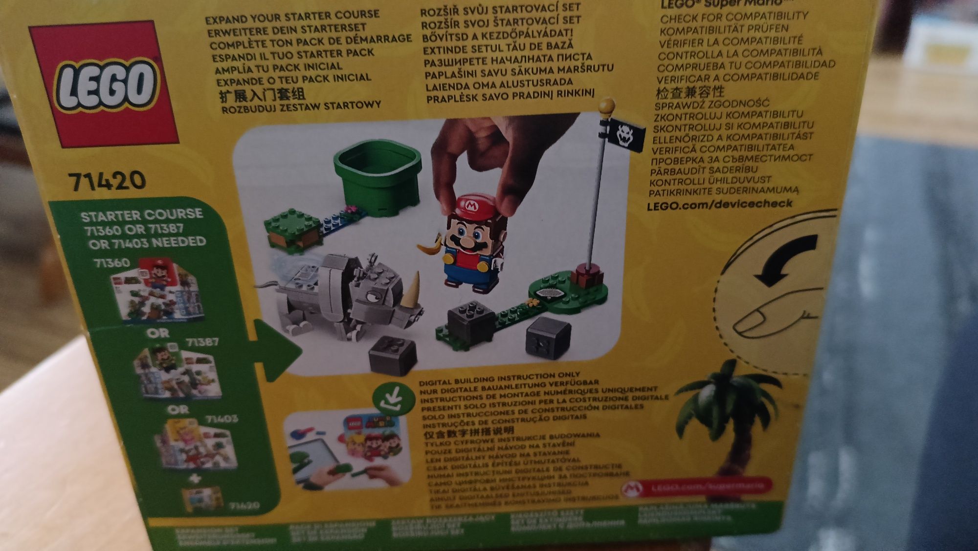 LEGO Super Mario z zestawem dodatkowym Rambi  (71420