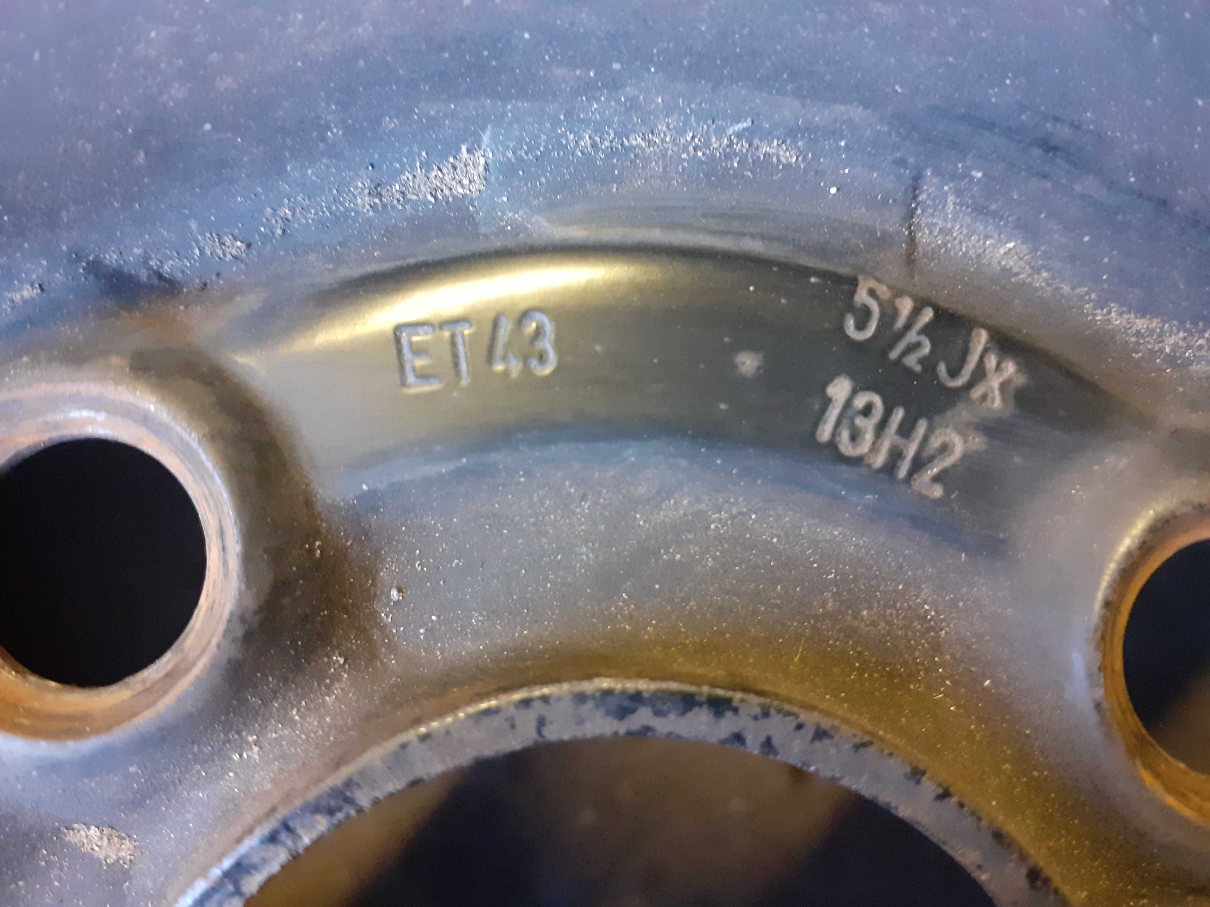 Felgi Stalowe 13 Cali 5.5Jx13H2 ET 43 VW POLO 2 sztuki