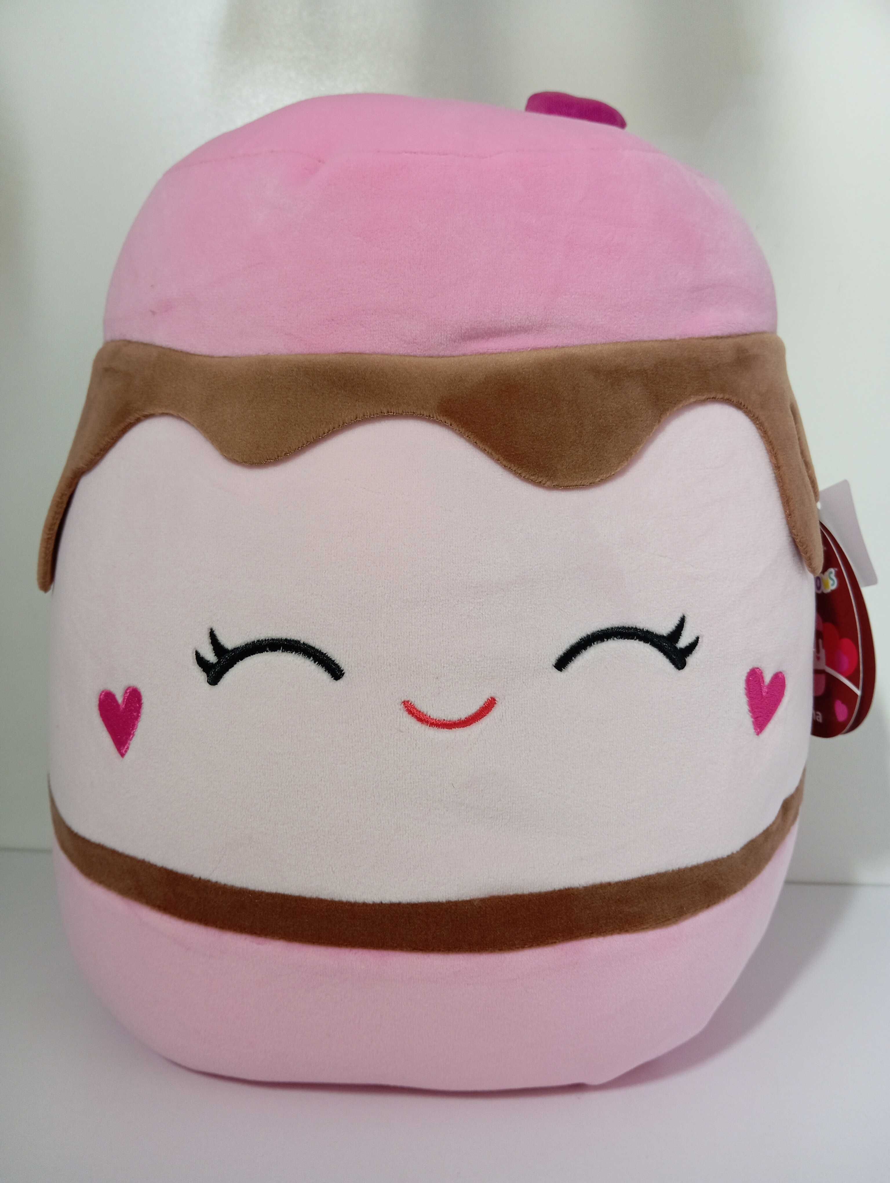 Nowa maskotka squishmallows 30 cm ciastko walentynkowa