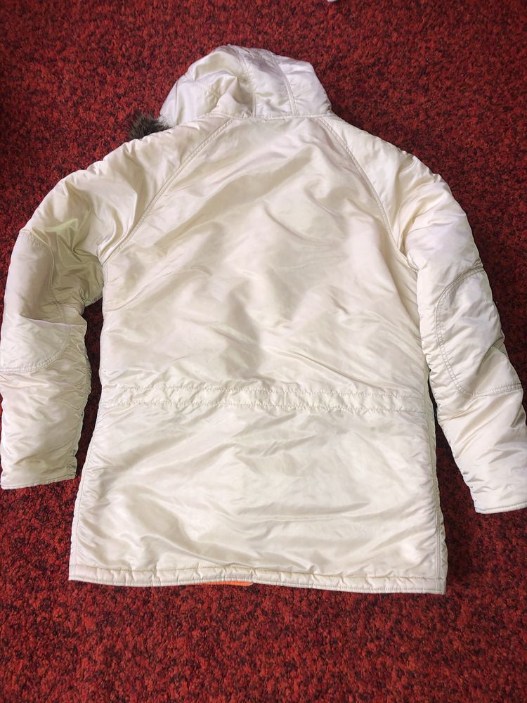 Куртка парка альфа Alpha Industries N3B L бежива рідкісний колір