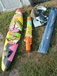 Deska windsurfing z 2żaglami+ 2stroje i 2kamizelki