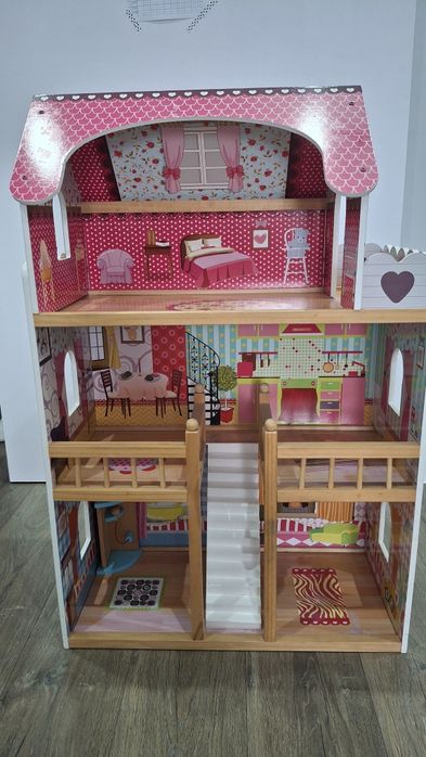 Domek dla lalek drewniany duży