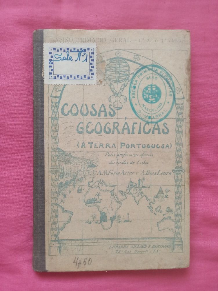5 Livros ANTIGOS, escolares e outros
