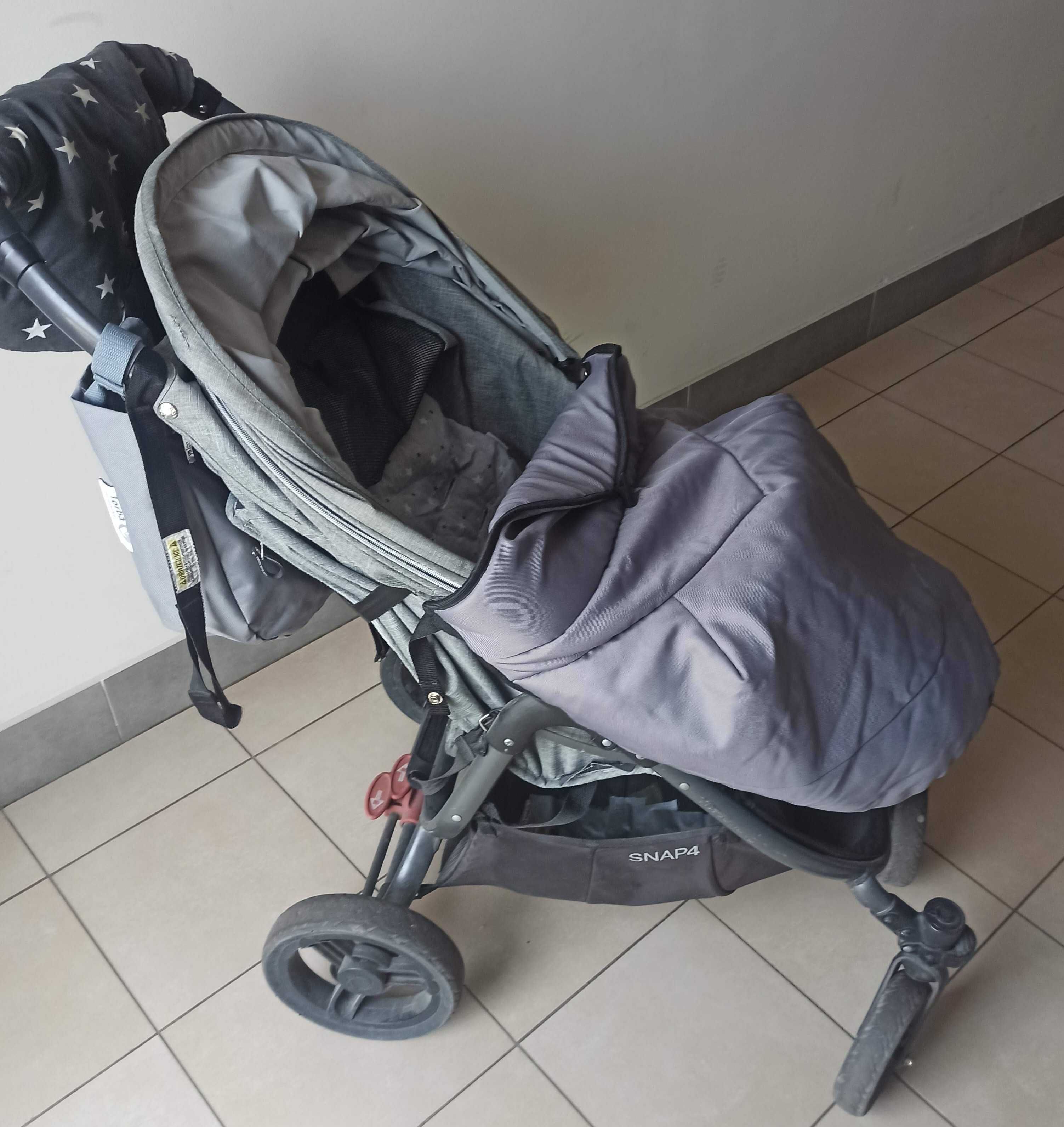 Wózek Valco Snap 4 Grey Marle dużo dodatków
