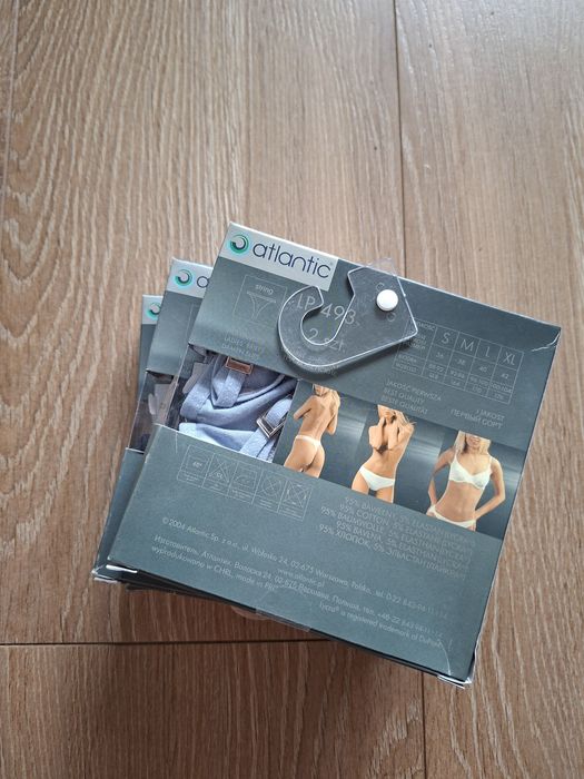 6x Stringi damskie Atlantic, rozmiar S, bawełna