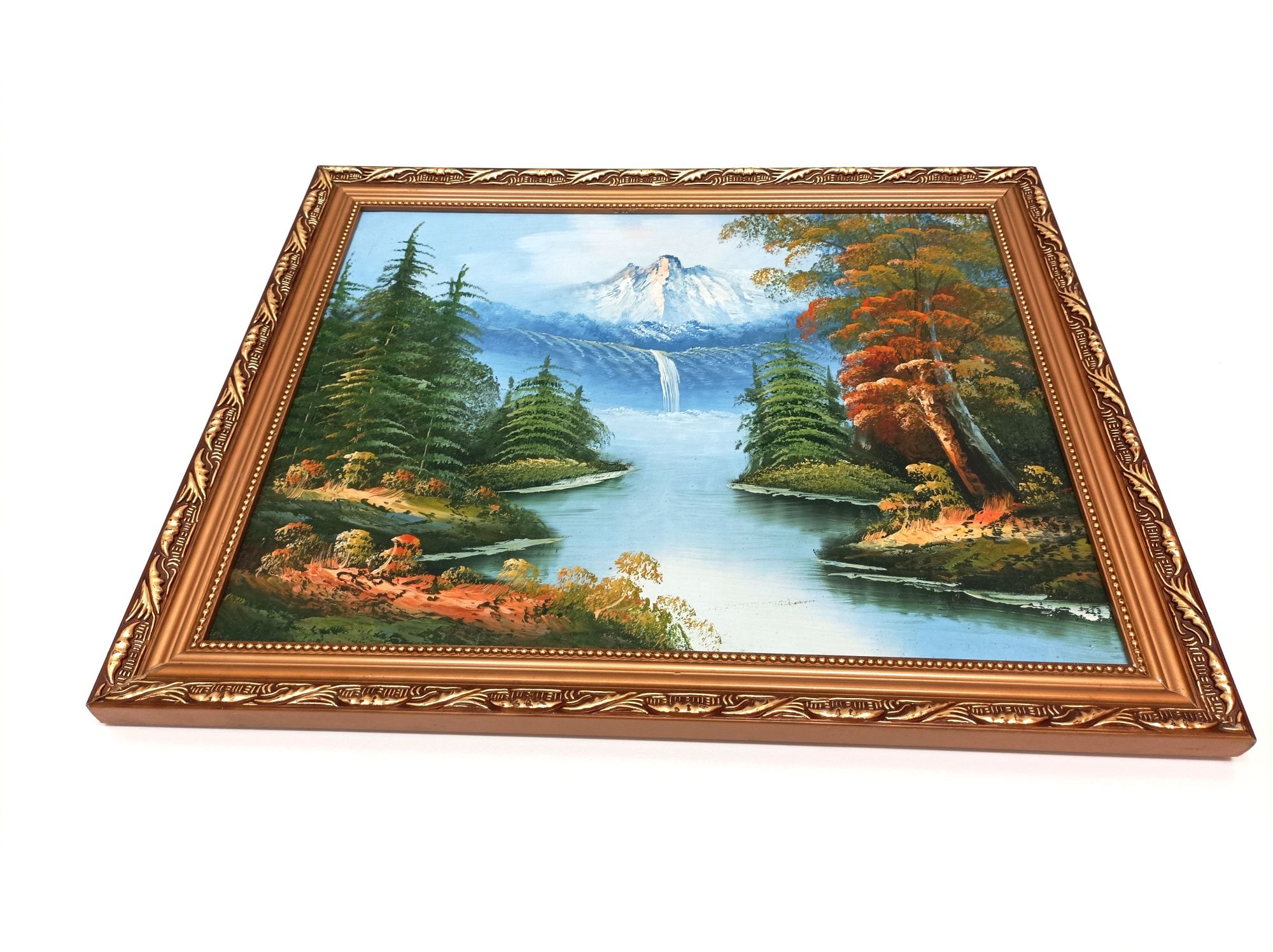 Quadro com Pintura sobre tela - Paisagem com relevo