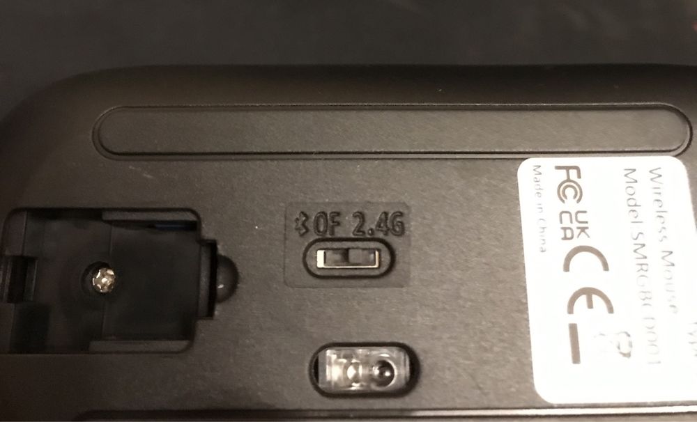 Беспроводная мышь двух режимная с подсветкой