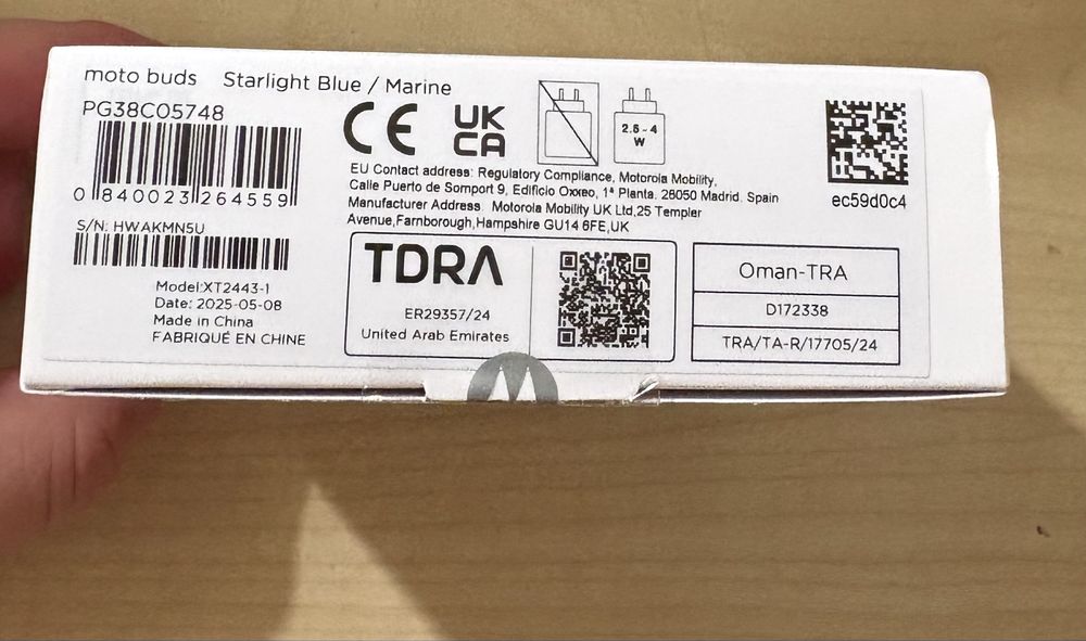 *NOWE* Słuchawki Motorola Moto Buds Starlight Blue/Marine