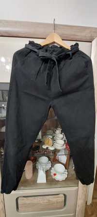 Spodnie damskie czarne boyfrend wysoki stan roz. XS