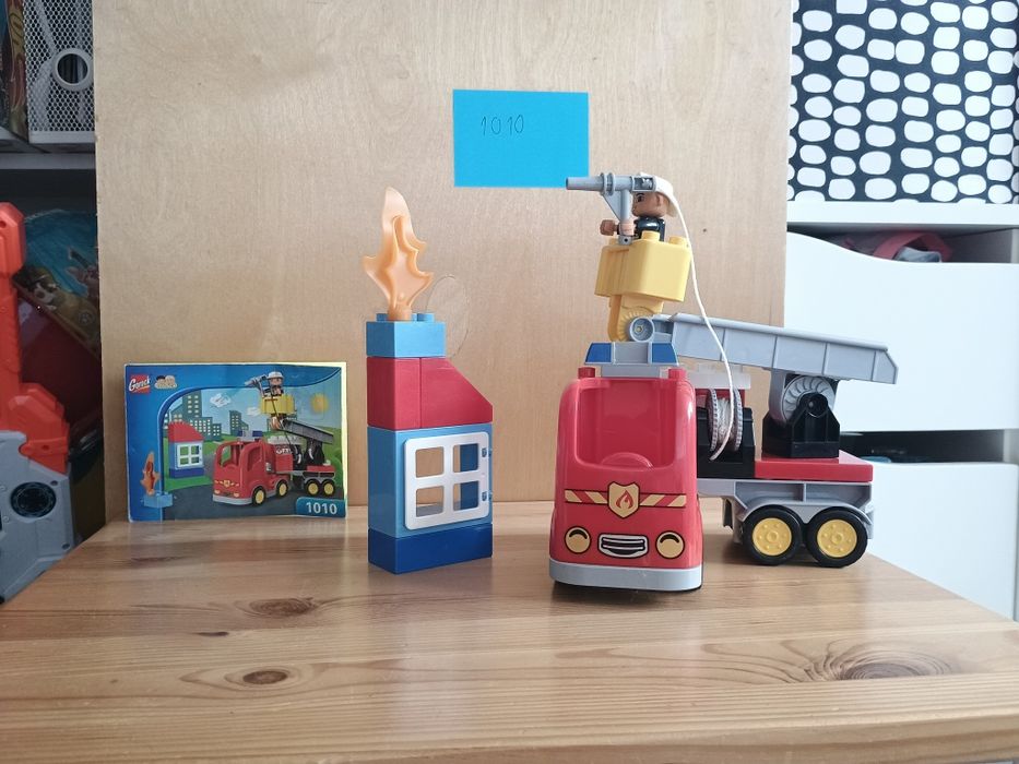 Klocki jak Duplo Zestaw strażacki
