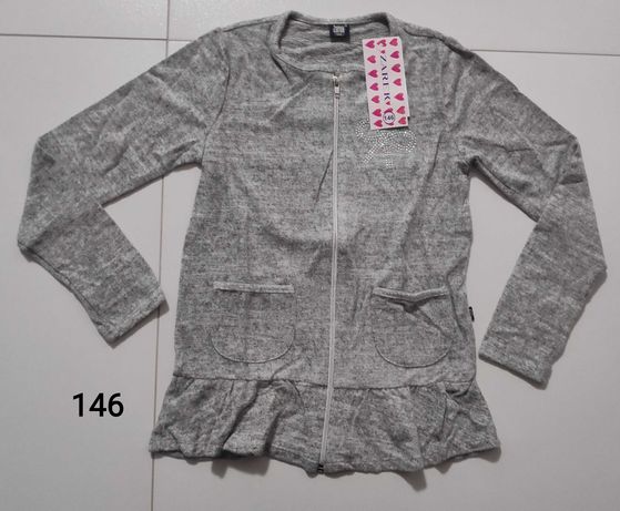 Sweterek z zamkiem bluza dla dziewczynki r.146