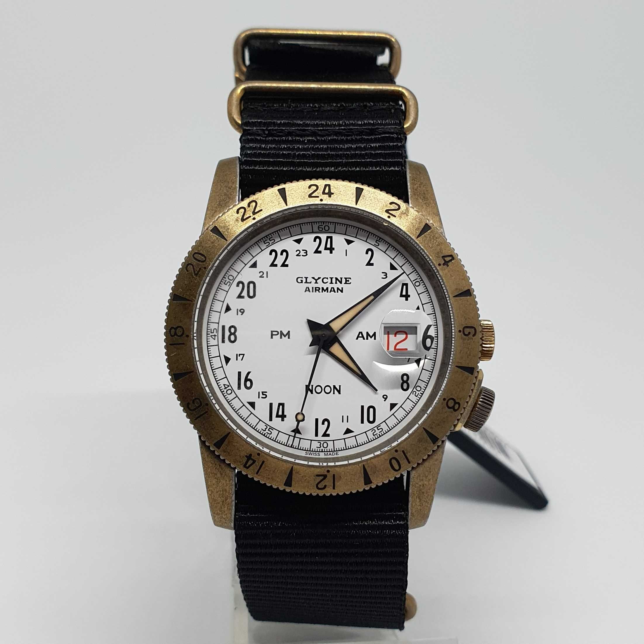 Glycine Airman Vintage Noon Purist 40 mm Automatic